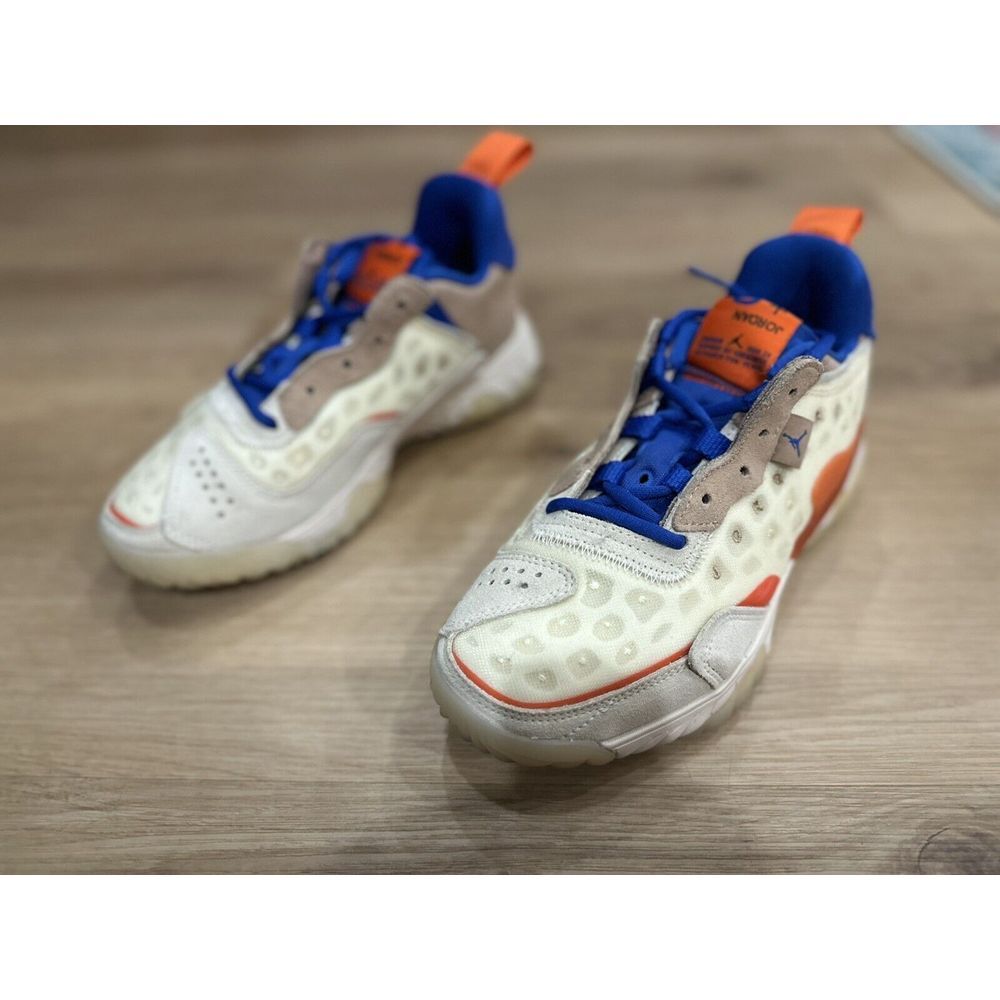 Size 7- Jordan Delta 2 Coconut Milk/Hemp/Orange/Hyper Royal